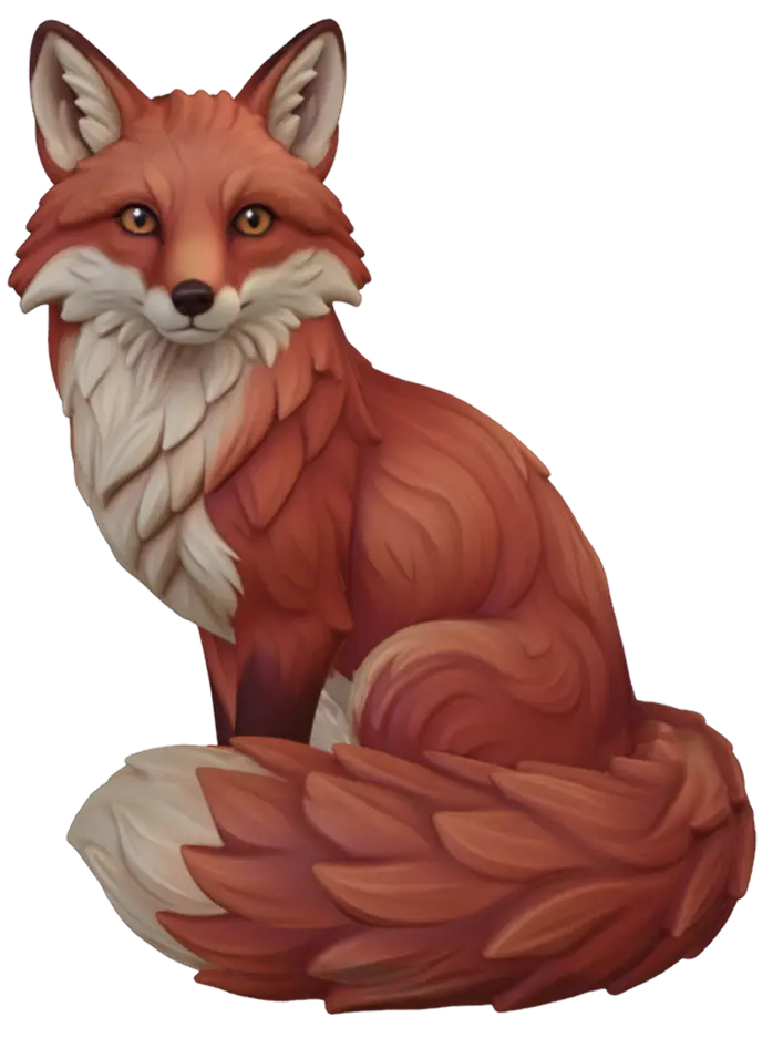 Stylized fox 3D model generated from a text prompt